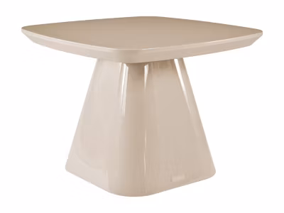 Table d&rsquo;appoint en MDF – Taupe laqué – NATAZA