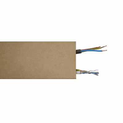 Lot de 5 Plinthes MDF Passes-câbles à couvercle, L.2,44 m x H.10,8 cm, Ep.18 mm