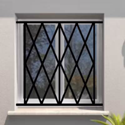 Grille de Defense Aquitaine pour Fenetre H 65 cm x L 120 cm (côte tableau)