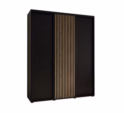 Armoire Lanko 1 a portes coulissantes H. 235,2 x L. 190 x P. 45 3 portes