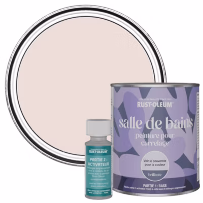 Peinture Rose pour carrelage de Salle de Bain, Brillante – RUST-OLEUM – Elbow Beach 750ml