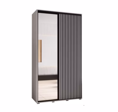 Armoire Lanko 2 a portes coulissantes H. 235,2 x L. 130 x P. 45 2 portes