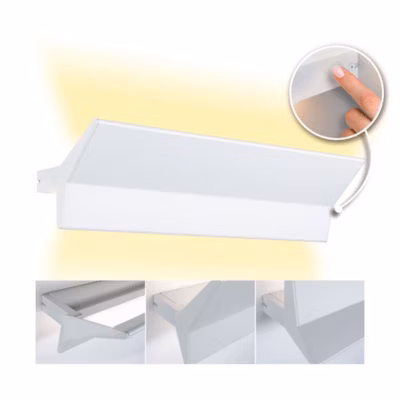 Applique LED 3-Step-Dim Stine 2700K 970lm / 0lm 230V 13W / 4W gradable Blanc dépoli