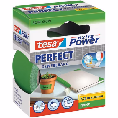 Ruban adhésif toile9 tesa Extra Power 56343-00039-03 vert 2,75 m x 38 mm