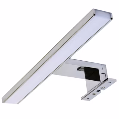 Applique LED GUE 14W, 60 cm, finition chrome brillant, 6000 K, en aluminium Kibath
