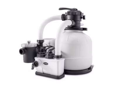 Combiné groupe de filtration à sable 6 m3/h + stérilisateur au sel QX2100 – Intex