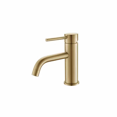 Robinet Mitigeur Lavabo – Doré Brossé – Circle