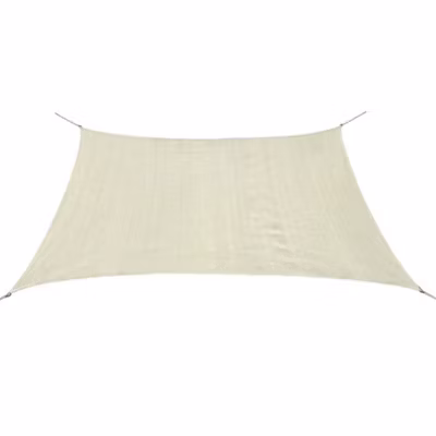 vidaXL Parasol en PEHD carré 3,6 x 3,6 m Crème