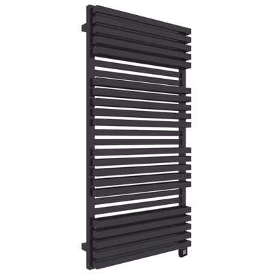Sèche-serviette électrique noir de 1185mm de haut et 600mm de large – 1200 Watt – QUA1185/600BSOAE8N