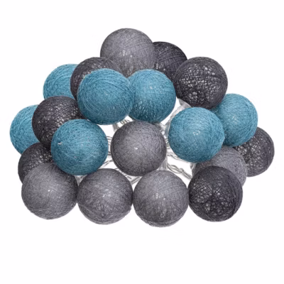 Guirlande Led Secteur 20 Boules Assortiments D 6 Box- Multicolore- Atmosphera