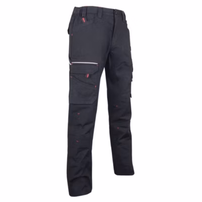 Pantalon de travail Multipoches LMA extensible Basalte Noir 52
