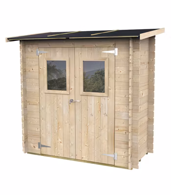 Abri de jardin en bois adossé Hobby 1.34m² Alce