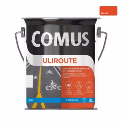 ULIROUTE ROUGE 3L – Peinture pour signalisation et marquage routier – COMUS