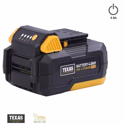 Batterie 20v 4Ah pour outils sans fil à batterie Texas 20 volts