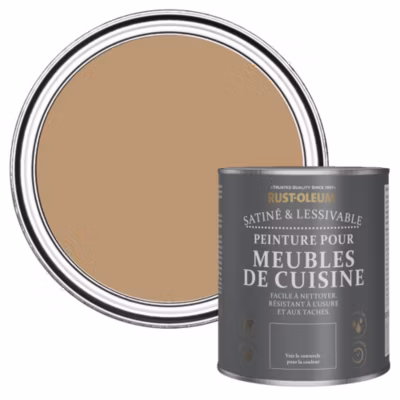Peinture Marron pour Meubles de Cuisine, Satin – RUST-OLEUM – Argile 750ml