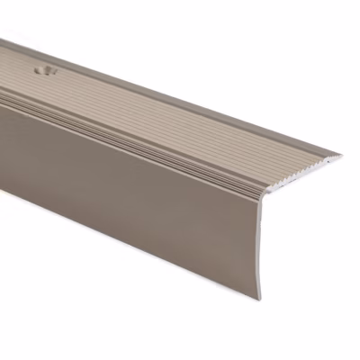 Seuil d&rsquo;escalier Pré-percé, Forme: L 30 x 20 mm, Longueur: 90 cm, Champagne