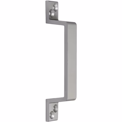 Poignée de tirage droite Argent – 175 x 25 mm – Argenta