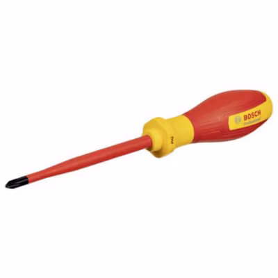 Bosch Professional 1600A02NB9 Tournevis cruciforme PH2x125 VDE, poignée Softgrip, lame S2 isolée