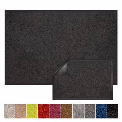 Tapis de Porte Paillasson d&rsquo;entrée Performa Noir 78 40 x 60 cm