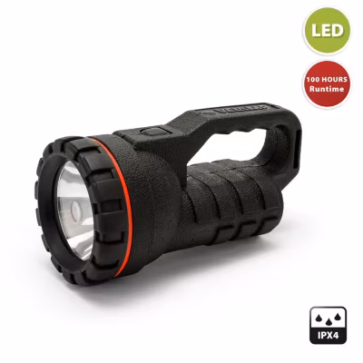 Phare à main en caoutchouc (incassable) LED 0,5W (2D non fournies) Autonomie 100h
