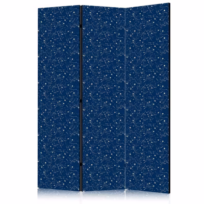 Paravent -Motif avec Étoiles et ConstellationsSombre
