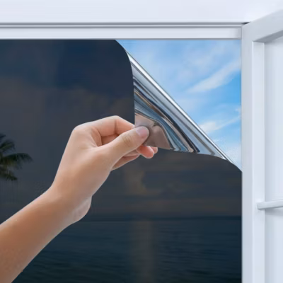 Film adhésif miroir privatif pour fenêtre au mètre – Anti-Regard Anti-UV Anti-Chaleur – 60cmx40m