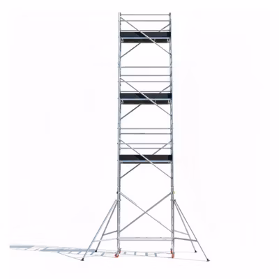 Echafaudage roulant aluminium 3 plateaux – Hauteur de travail maximum 7.84m – EURXHD-5GT
