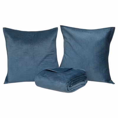 Dessus de lit Lilou bleu egéen 260x240cm – Atmosphera