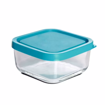 Boîte de conservation avec couvercle hermétique frigoverre – Longueur 22 x Profondeur 22 x Hauteur 9.4 cm