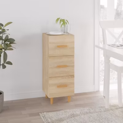 812342 vidaXL Buffet Chêne sonoma 34,5x34x90 cm Bois d&rsquo;ingénierie