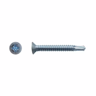 500 Vis Autoperceuses Tête Cylindrique Phillips 3.9 x 38 mm – DIN 7504 M – Zingué blanc – D-Work