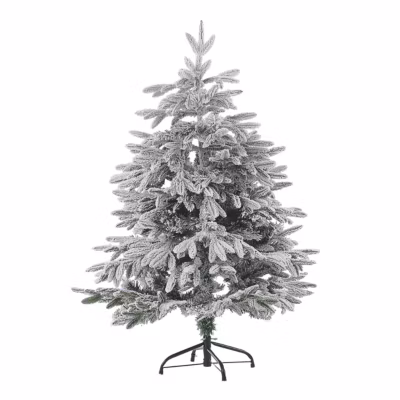Sapin de Noël artificiel enneigé BASSIE 120 cm Blanc
