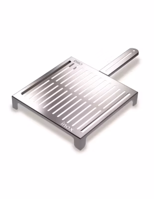 Grille barbecue inox poisson légumes, moyenne, ABRASAME