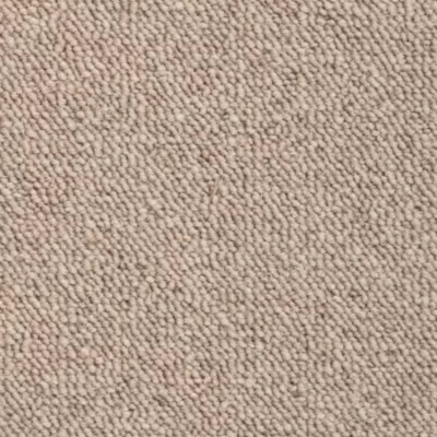 Moquette pure laine vierge bouclée – Mallow – Beige – Rouleau de 4m x 7m