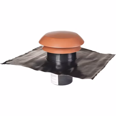 Chapeau de toiture plastique finition tuile – Diamètre 125 mm – CARA – Anjos