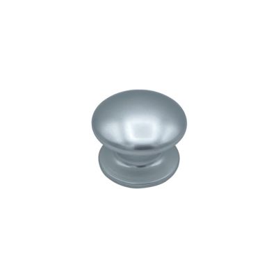 Bouton tirant de porte fixe D80 mm en aluminium Argent poli – breveté