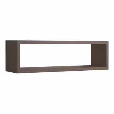 Étagère murale, meuble de salle de bain, étagère murale, étagère fixée au mur, noyer, 60x17x15,5 cm – Regolo