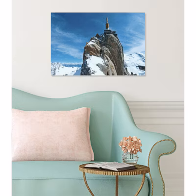 Tableau toile XXL en kit Aiguille Du Midi  60 x 40 cm – Toile textile sans PVC