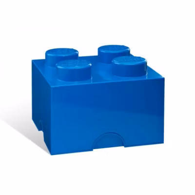 Brique de rangement Lego 4 tenons 5,7 litres – Bleu