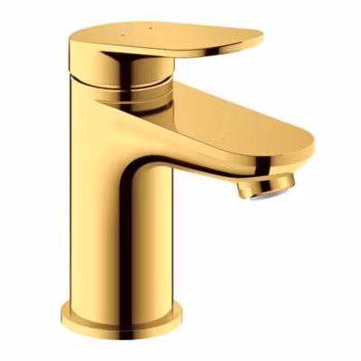 Mitigeur lavabo DURAVIT Wave S sans vidage doré poli