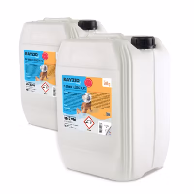 Ph Moins Liquide 14,9% Bayzid En Bidon 2 x 20 Kg, Abaisseur De Ph Rapide Et Stable Pour Piscine