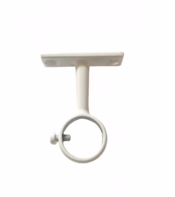 Support Oeil Fixe en Acier Blanc – Tringle Penderie diamètre 20 mm