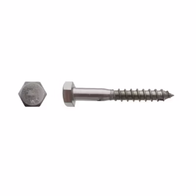 50 Tirefonds Bois Tête Hexagonale 8 x 120 mm – DIN 571 – Inox A4 – D-Work