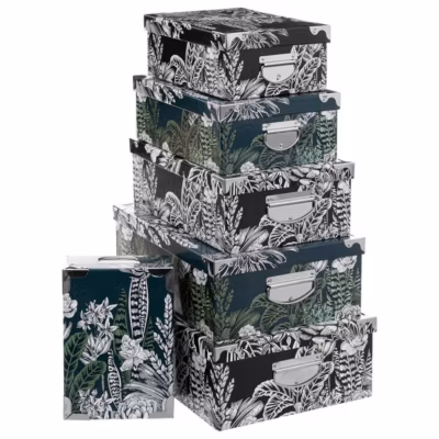 6 boîtes coin métal Multicolore BlackFlora – 5Five