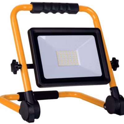 Projecteur LED 50W pour Chantier Portable IP65 + 3M de câble – Blanc Froid 6000K – 8000K – SILAMP