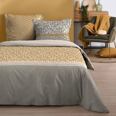 Housse de couette 240×220 MAGDALA + 2 taies coton 57 fils