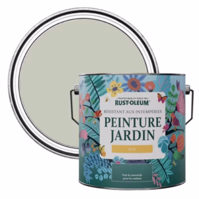 Peinture Verte pour Jardin et terrasse, Finition Mate – RUST-OLEUM – Aloe Véra 2,5 L