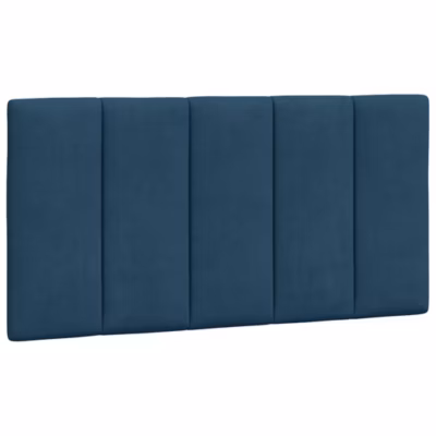 Coussin de tête de lit Hanko bleu 100 cm velours vidaXL