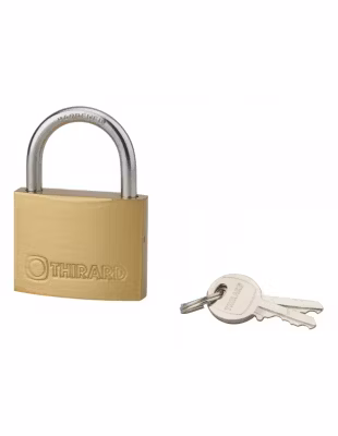 Cadenas à clé Type 1 UNIKEY (achetez-en plusieurs, ouvrez avec la même clé), 45mm, 2 clés – THIRARD