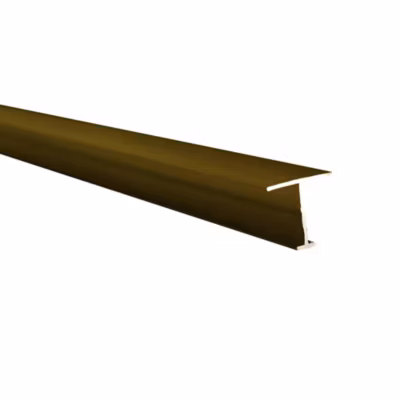 Profilé H pour façade de placard pour un effet japonisant, permet de lier deux panneaux Lg 1.5m (1500 x 19 x 24 mm, Poli Bronze)